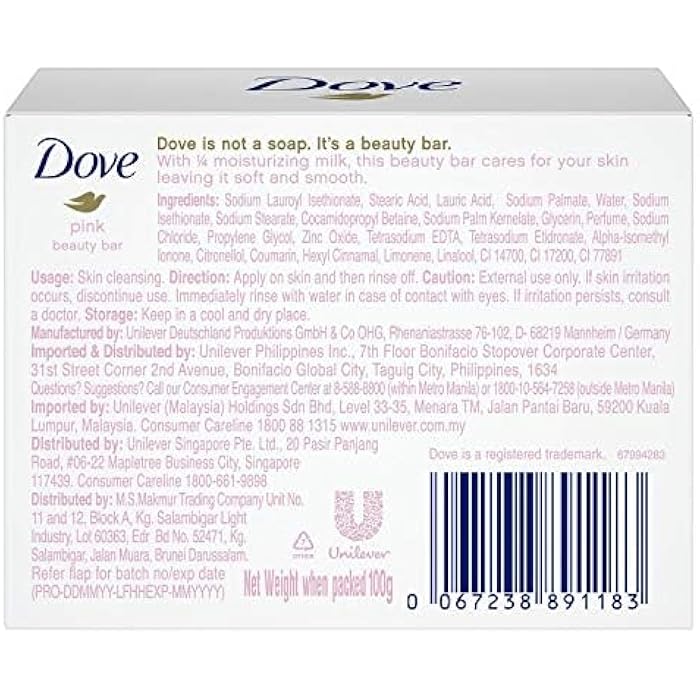 Dove Pink Beauty Bar Soap, 100g - Image 5
